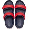 Crocs Kids’ Crocband Cruiser Sandals(Navy/Varsity Red)
