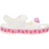 Crocs Kids’ Crocband Cruiser Sandals(White/Pink Tweed)