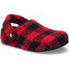 Crocs Unisex Adult Classic Cozzzy Slippers(Buffalo Plaid/Varsity Red/Black)
