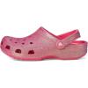 Crocs Unisex Adult Classic Glitter Clogs(Dragon Fruit)