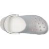 Crocs Unisex Adult Classic Glitter Clogs(Iridescent White)