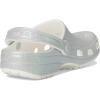 Crocs Unisex Adult Classic Glitter Clogs(Iridescent White)