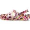 Crocs Unisex Adult Classic Marbled Tie-Dye Clogs(Electric Pink/Multi)
