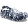 Crocs Unisex Adult Classic Marbled Tie-Dye Clogs(White/Black_n)