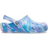 Crocs Unisex Adult Classic Marbled Tie-Dye Clogs(White/Oxygen)
