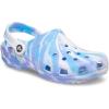 Crocs Unisex Adult Classic Marbled Tie-Dye Clogs(White/Oxygen)