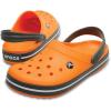 Crocs Unisex Adult Crocband Clog(Orange Blazing Orange Slate Grey 000)