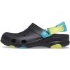 Crocs Unisex-Adult All Terrain Clogs with Adjustable Heel Strap(Black/Multi)