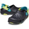 Crocs Unisex-Adult All Terrain Clogs with Adjustable Heel Strap(Black/Multi)