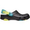 Crocs Unisex-Adult All Terrain Clogs with Adjustable Heel Strap(Black/Multi)