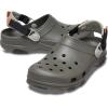 Crocs Unisex-Adult All Terrain Clogs with Adjustable Heel Strap(Dusty Olive/Multi)