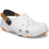 Crocs Unisex-Adult All Terrain Clogs with Adjustable Heel Strap(White/Multi)