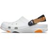 Crocs Unisex-Adult All Terrain Clogs with Adjustable Heel Strap(White/Multi)
