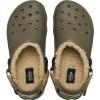 Crocs Unisex-Adult All Terrain Lined Clogs with Adjustable Heel Strap(Walnut)