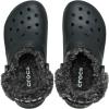 Crocs Unisex-Adult Classic Fleece Lined Clogs, Fuzzy Slippers for Women and Men(Black)