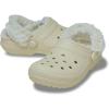 Crocs Unisex-Adult Classic Fleece Lined Clogs, Fuzzy Slippers for Women and Men(Bone)