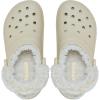 Crocs Unisex-Adult Classic Fleece Lined Clogs, Fuzzy Slippers for Women and Men(Bone)