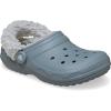 Crocs Unisex-Adult Classic Fleece Lined Clogs, Fuzzy Slippers for Women and Men(Concrete)