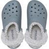 Crocs Unisex-Adult Classic Fleece Lined Clogs, Fuzzy Slippers for Women and Men(Concrete)