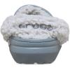 Crocs Unisex-Adult Classic Fleece Lined Clogs, Fuzzy Slippers for Women and Men(Concrete)