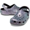 Crocs Unisex-Adult Classic Glitter Clogs(Black/Multi)