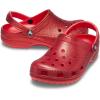 Crocs Unisex-Adult Classic Glitter Clogs(Flame)