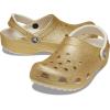 Crocs Unisex-Adult Classic Glitter Clogs(Light Gold)