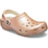 Crocs Unisex-Adult Classic Glitter Clogs(Rose Gold)