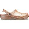 Crocs Unisex-Adult Classic Glitter Clogs(Rose Gold)