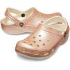Crocs Unisex-Adult Classic Glitter Clogs(Rose Gold)