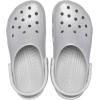 Crocs Unisex-Adult Classic Glitter Clogs(Silver Glitter)