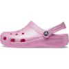 Crocs Unisex-Adult Classic Glitter Clogs(Taffy Pink)