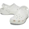 Crocs Unisex-Adult Classic Glitter Clogs(White)