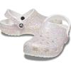 Crocs Unisex-Adult Classic Glitter Clogs(White/Multi)