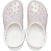Crocs Unisex-Adult Classic Glitter Clogs(White/Multi)