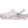 Crocs Unisex-Adult Classic Glitter Clogs(White/Multi)