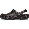 Crocs Unisex-Adult Classic Graphic Clogs(Black Ditsy)