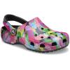 Crocs Unisex-Adult Classic Graphic Clogs(Black/Bubble Block)