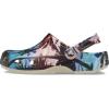 Crocs Unisex-Adult Classic Graphic Clogs(Bone/Multi)