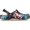Crocs Unisex-Adult Classic Graphic Clogs(Bone/Multi)