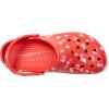 Crocs Unisex-Adult Classic Graphic Clogs(Cherry Red/Hearts & Butterflies)