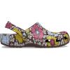 Crocs Unisex-Adult Classic Graphic Clogs(Dark Cherry/Multi Retro Floral)