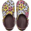 Crocs Unisex-Adult Classic Graphic Clogs(Dark Cherry/Multi Retro Floral)