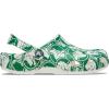 Crocs Unisex-Adult Classic Graphic Clogs(Green Ivory)