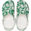 Crocs Unisex-Adult Classic Graphic Clogs(Green Ivory)