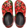 Crocs Unisex-Adult Classic Graphic Clogs(Red/Black)