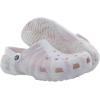 Crocs Unisex-Adult Classic Graphic Clogs(White Pink Marble)