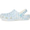 Crocs Unisex-Adult Classic Graphic Clogs(White/Blue 1)