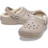 Crocs Unisex-Adult Classic Lined Clog(Mushroom/Bone)