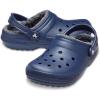 Crocs Unisex-Adult Classic Lined Clog(Navy/Charcoal)
